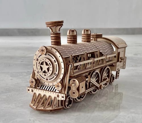 Customer photo review of DIY Mechanical Steam Train 3D Wooden Puzzle