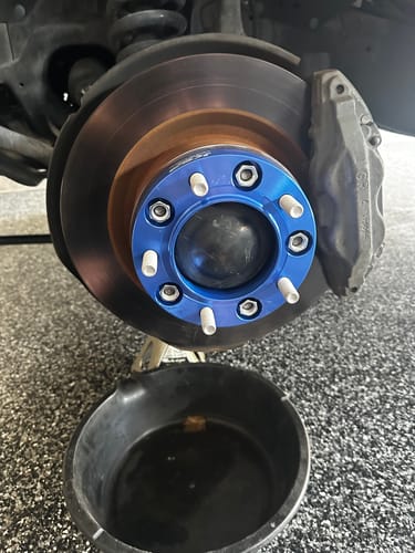 Customer photo review of Wheel Spacers 5x150mm 1.25inch Hubcentric Fit For 2007-2021 Toyota Tundra Lexus LX