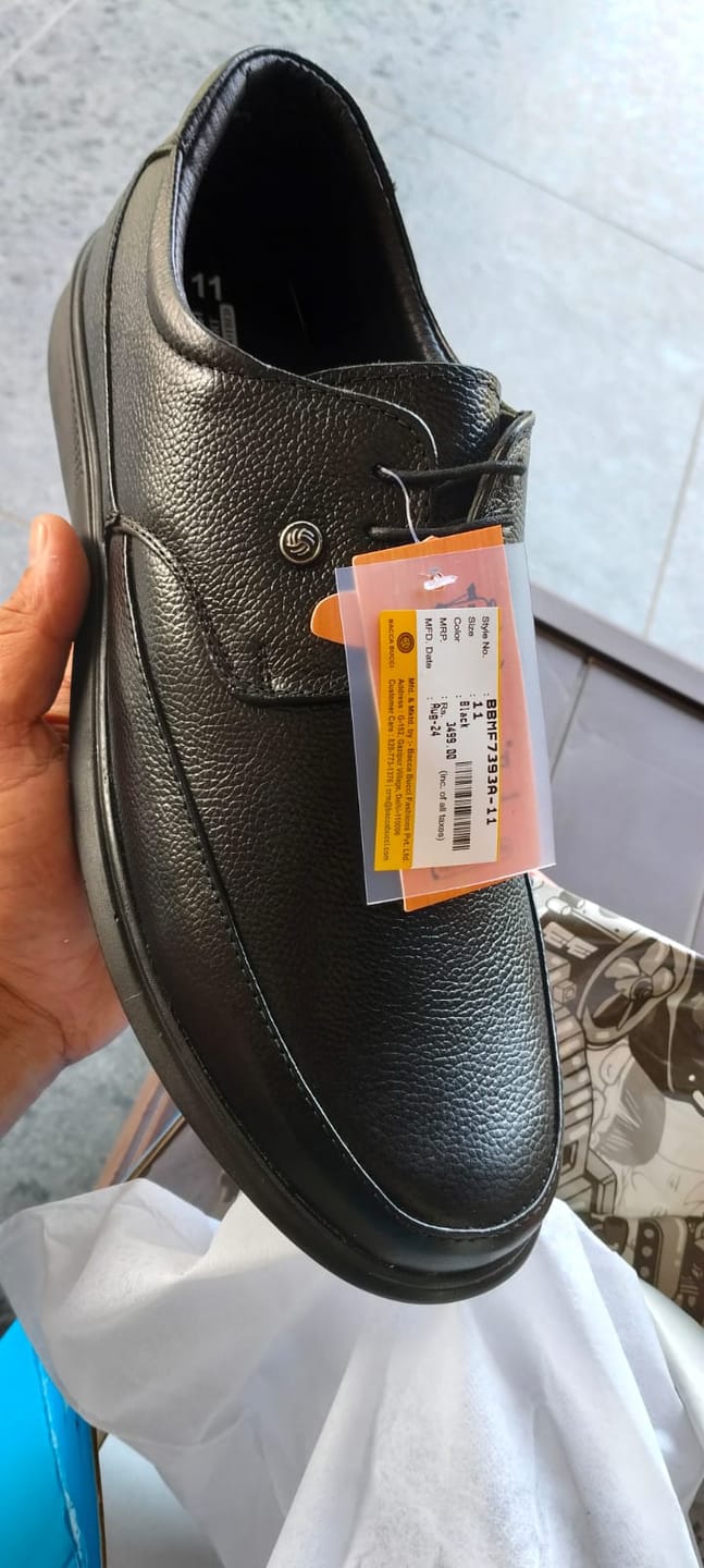 Customer photo review of Bacca Bucci Leather Office Lace-ups Formal Shoes | UK- 06 to 14
