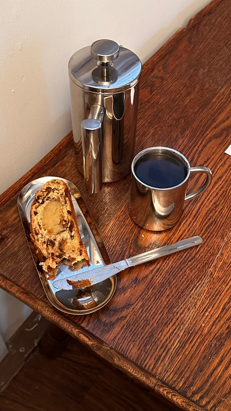 Customer photo review of Stainless Steel French Press Coffee Pot Double-Layer Insulation (Mirror)