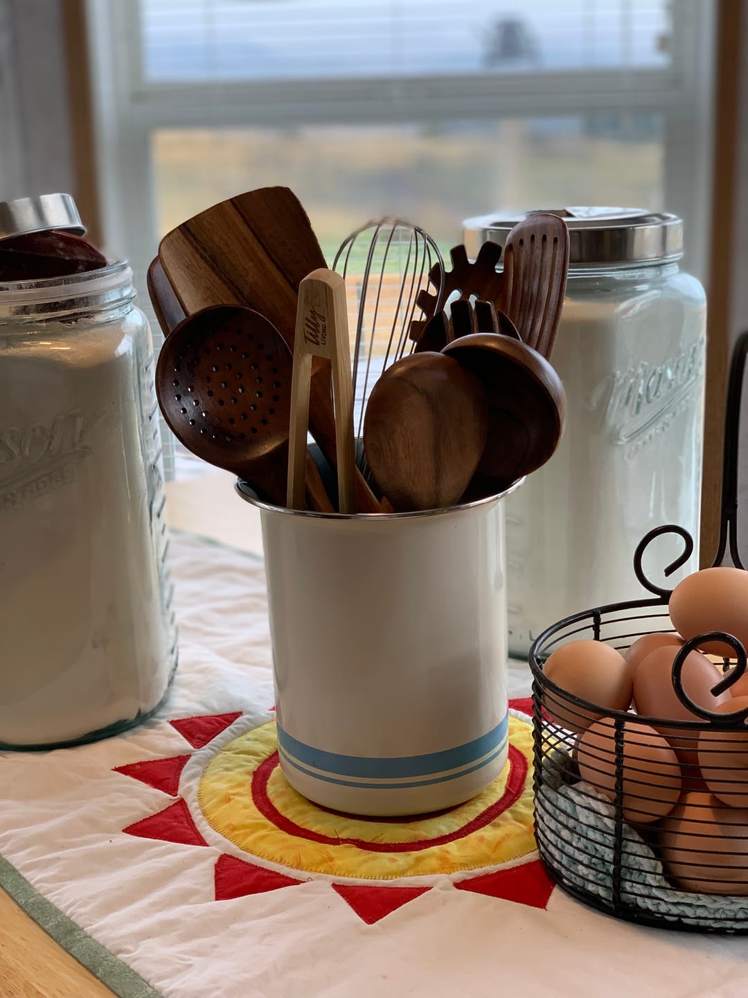 Customer photo review of 10 Piece Teak Wooden Utensil Set
