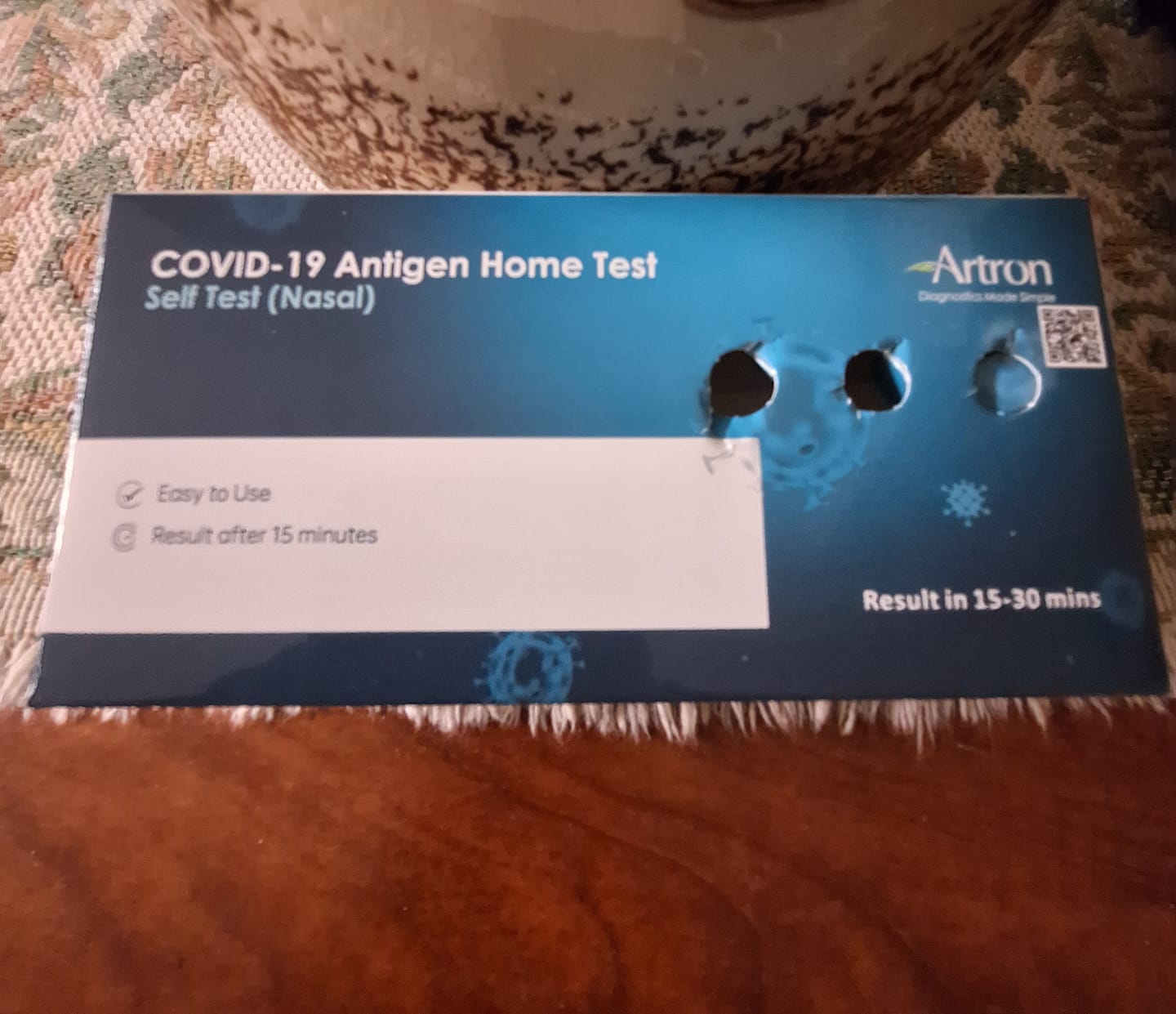 Customer photo review of Artron Rapid COVID-19 Antigen Test Made in Canada