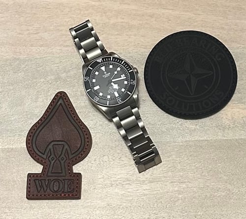 Customer photo review of W.O.E. Made in USA Leather Patches