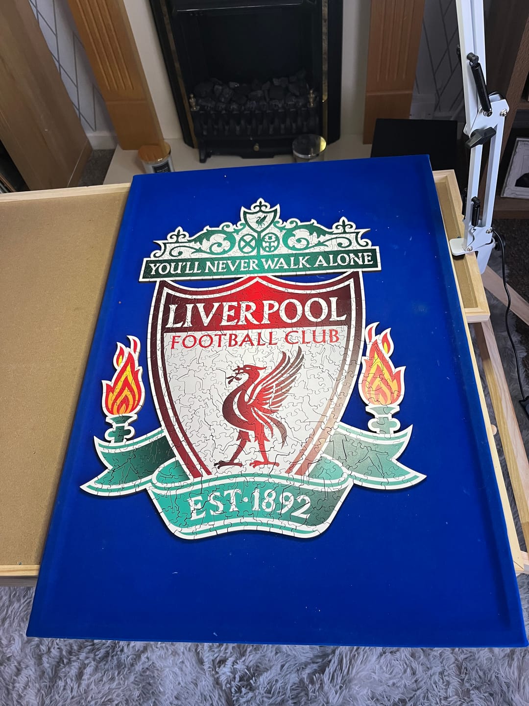 Customer photo review of Liverpool FC® Crest - Wooden Puzzle