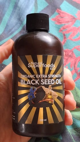 Customer photo review of Organic Extra Strength Black Seed Oil