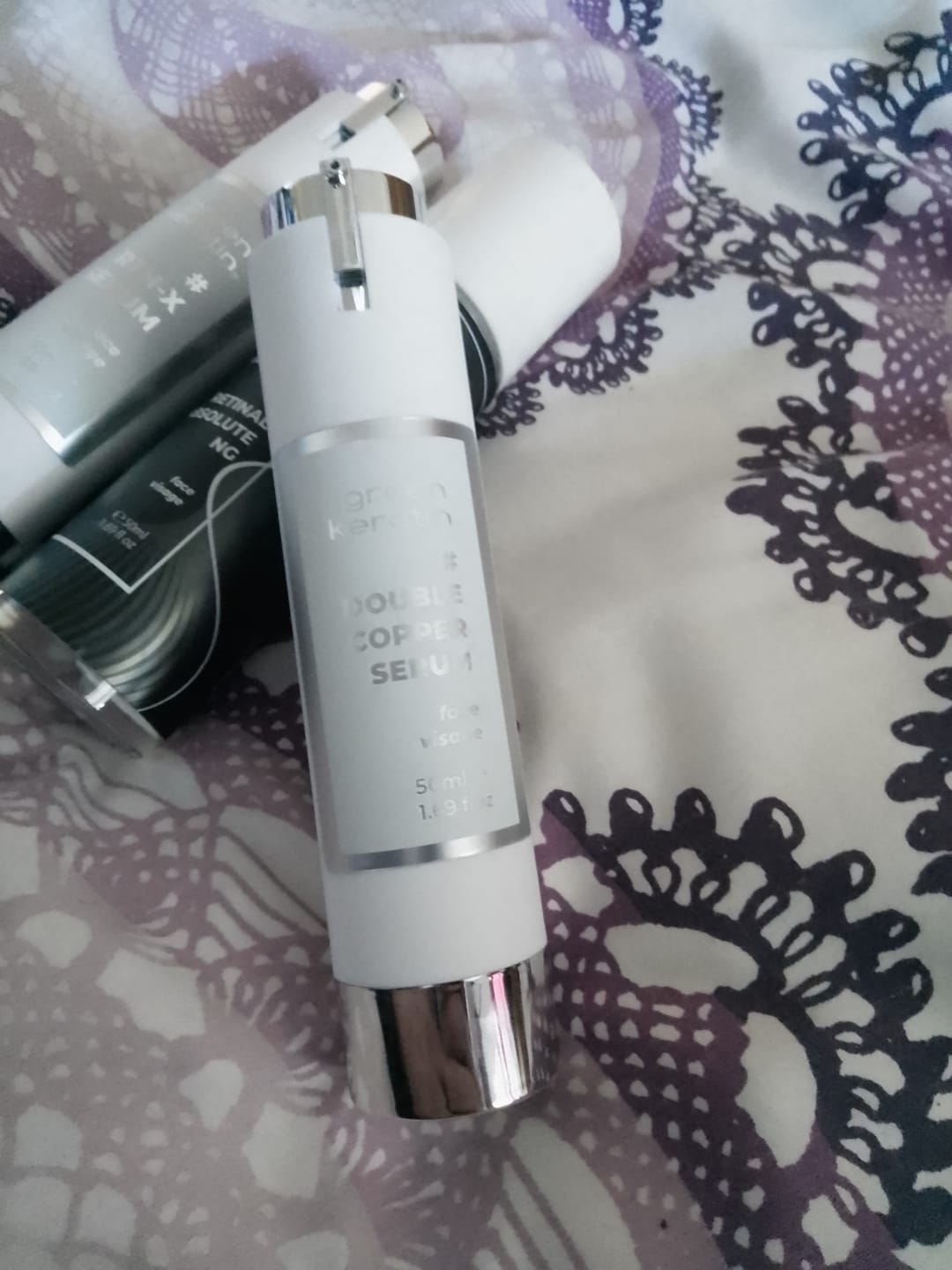 Customer photo review of DOUBLE COPPER Sérum pour le visage