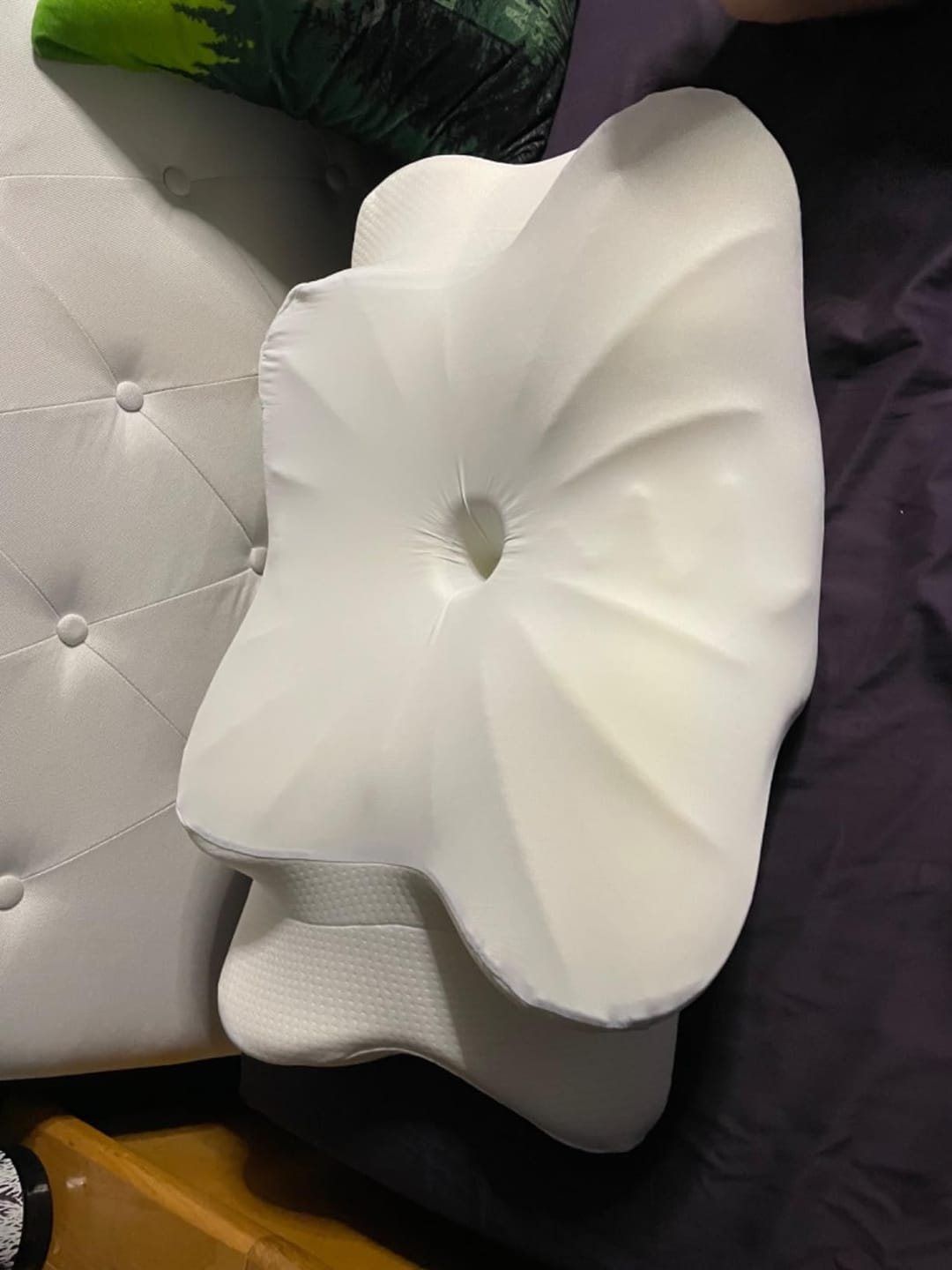 Customer photo review of DreamAlign Ergonomisk nakkepude med memory-skum