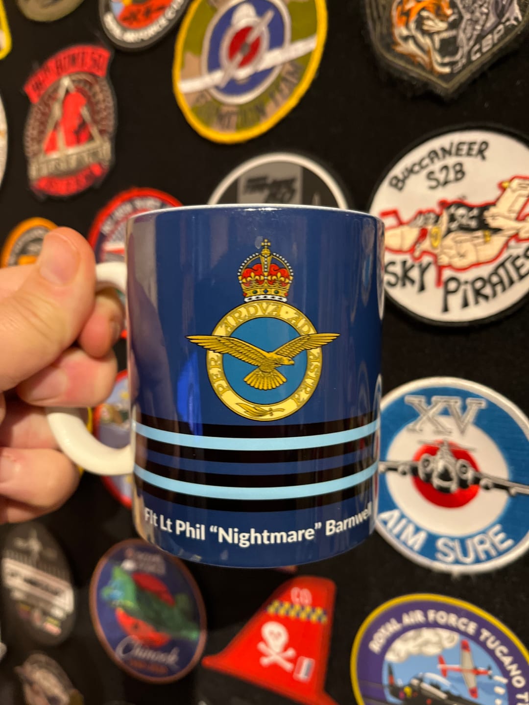 Customer photo review of Personalised RAF Officer Mug