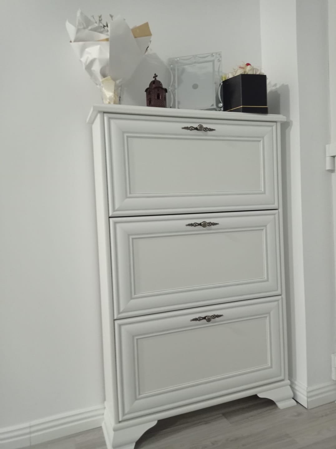 Customer photo review of Pantofar IDENTO, alb, PAL, 80x20x123 cm