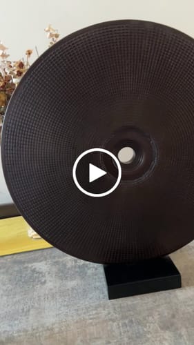 Customer video review of Abstract Wood Carving #WAB074