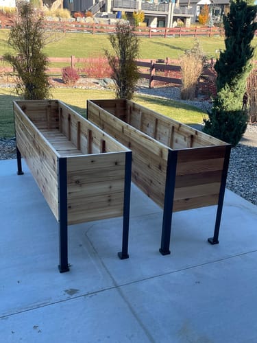 Customer photo review of 18" x 72" Raised Garden Bed