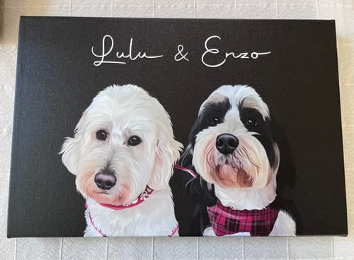 Customer photo review of Pet Art Canvas Wrap