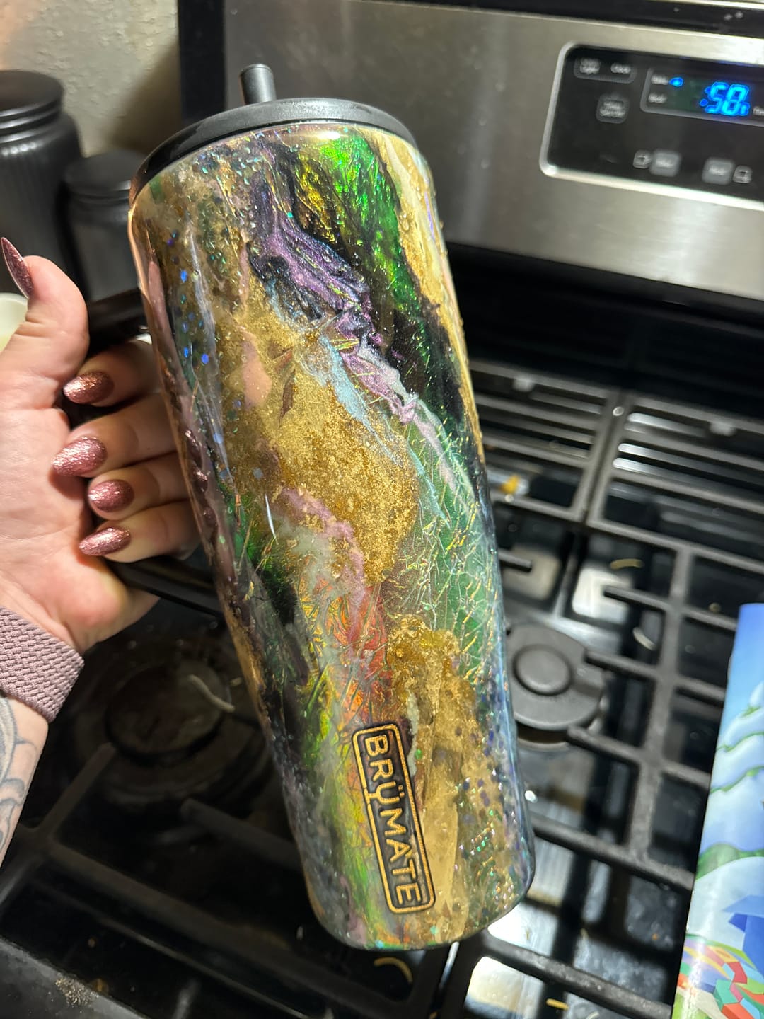 Customer photo review of 40oz Dark Opal Brumate Era