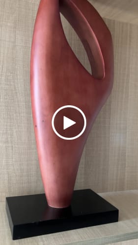 Customer video review of Abstract Wood Carving #WAB059