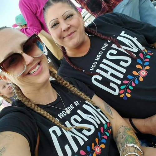 Customer photo review of You Had Me At Chisme Women's  t-shirt
