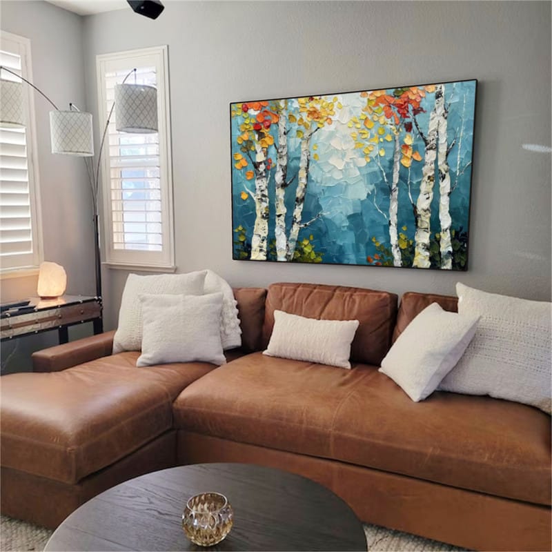 Customer photo review of Tree Textured Painting Canvas #TP014