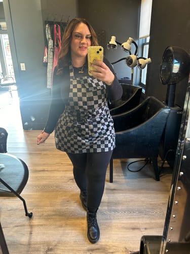 Customer photo review of Olive Green Apron