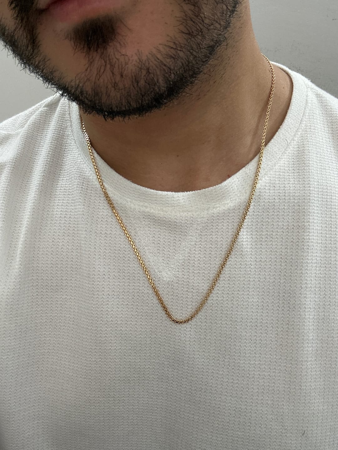 Customer photo review of Cadena Bismarck en Oro laminado 18k Para Caballero
