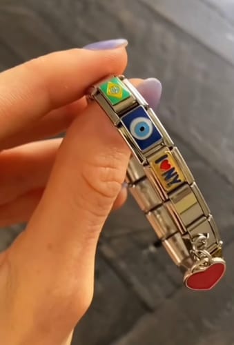 Customer photo review of Original Italian Charm Bracelet