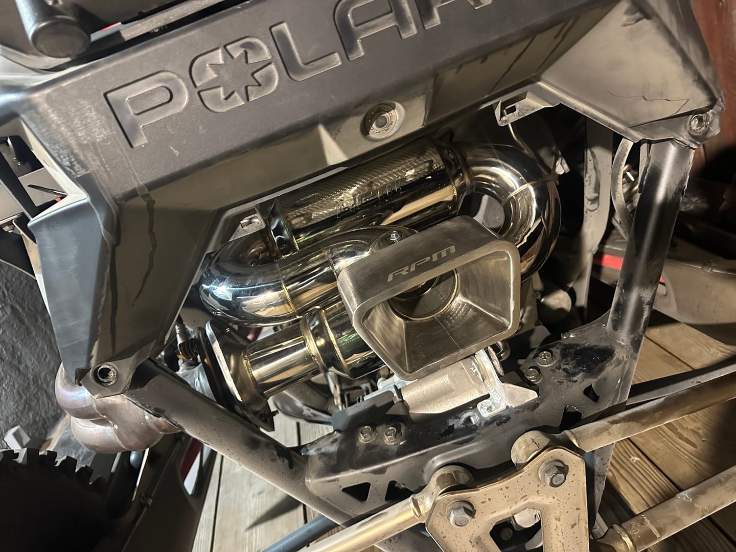 Customer photo review of Polaris RZR Pro R RPM 3" DUAL Sport Muffler W/ 3" Tip
