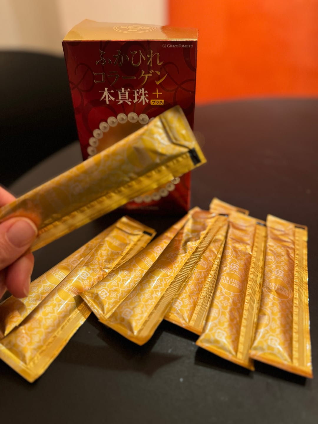 Customer photo review of Shark Fin Collagen Genuine Pearl Plus Jelly Supplement