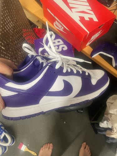 Customer photo review of Nike Dunk Low Championship Court Purple