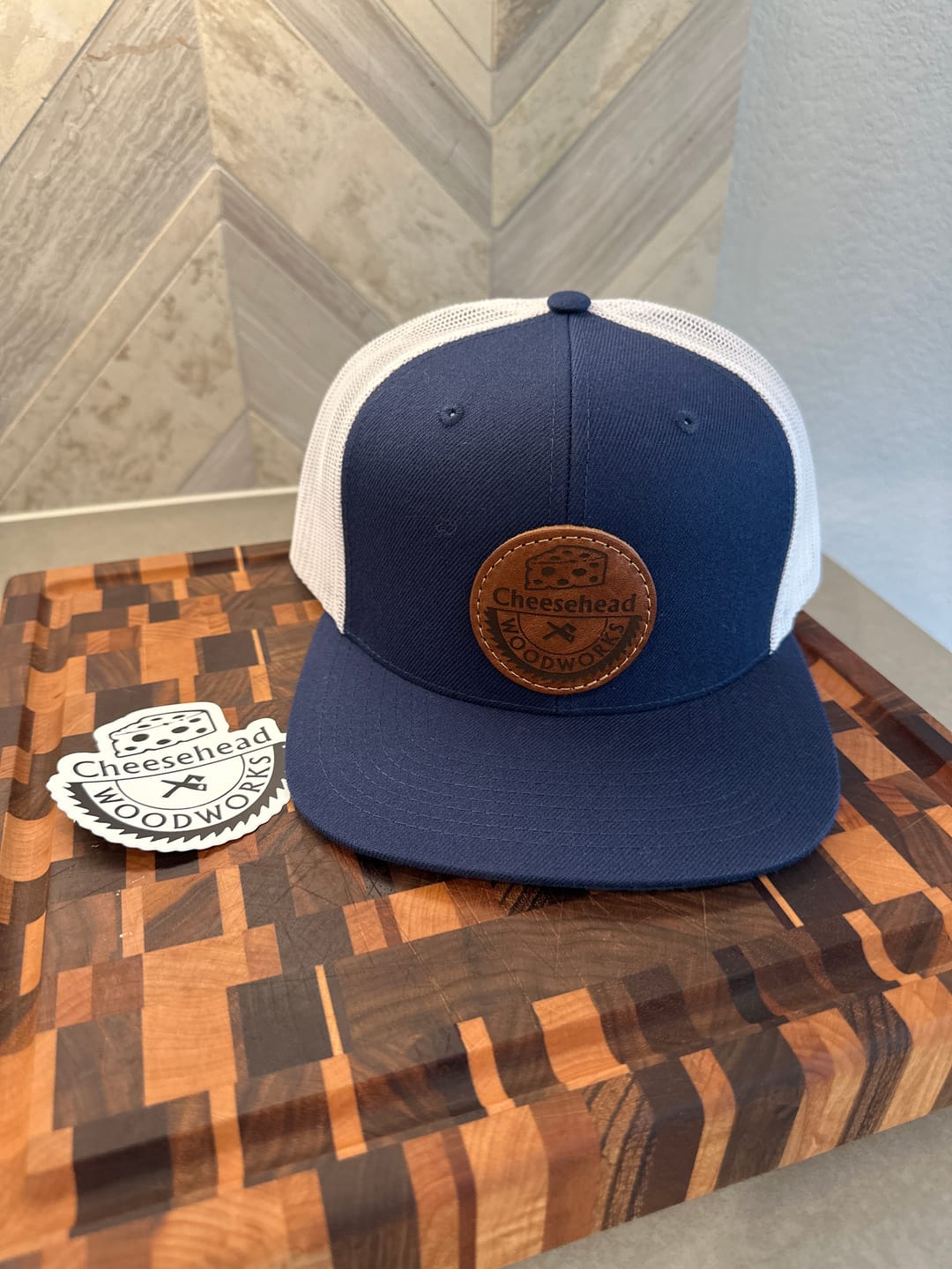 Customer photo review of Richardson 511 Custom Leather Patch Hat