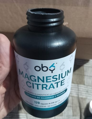 Customer photo review of Oby Citrato de Magnesio Puro 120 capsulas 630 mg