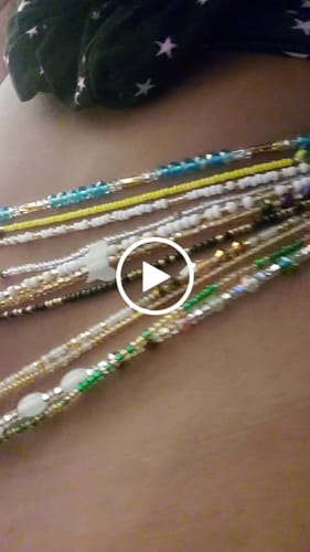 Customer video review of Pure Love Tie On Waist Beads