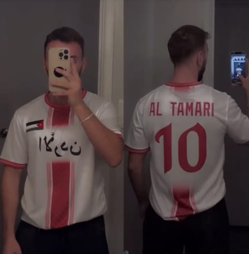 Customer photo review of Jordan Custom Football Jersey