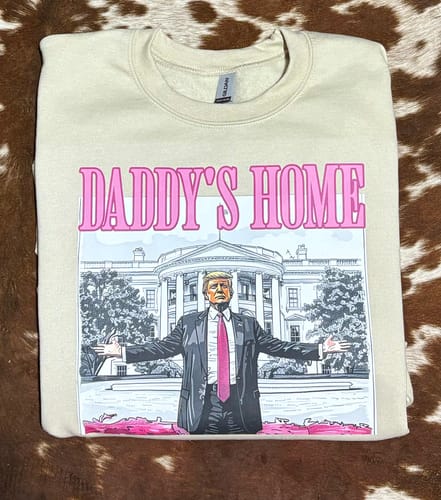 Customer photo review of Daddy's Home Election DTF Transfer