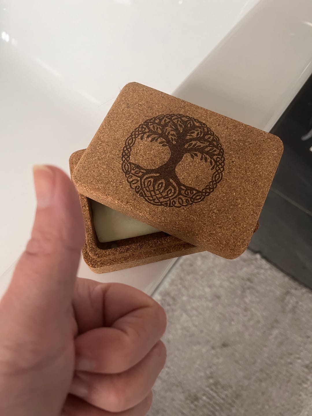 Customer photo review of Globetrotter Seifenreisebox aus Korkholz