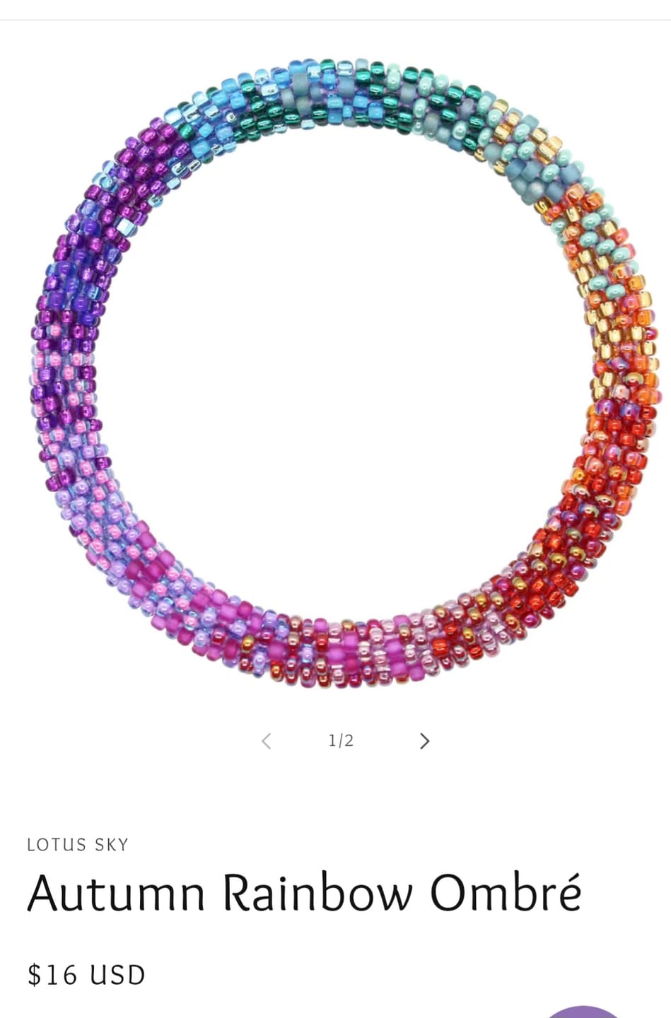 Customer photo review of Autumn Rainbow Ombré