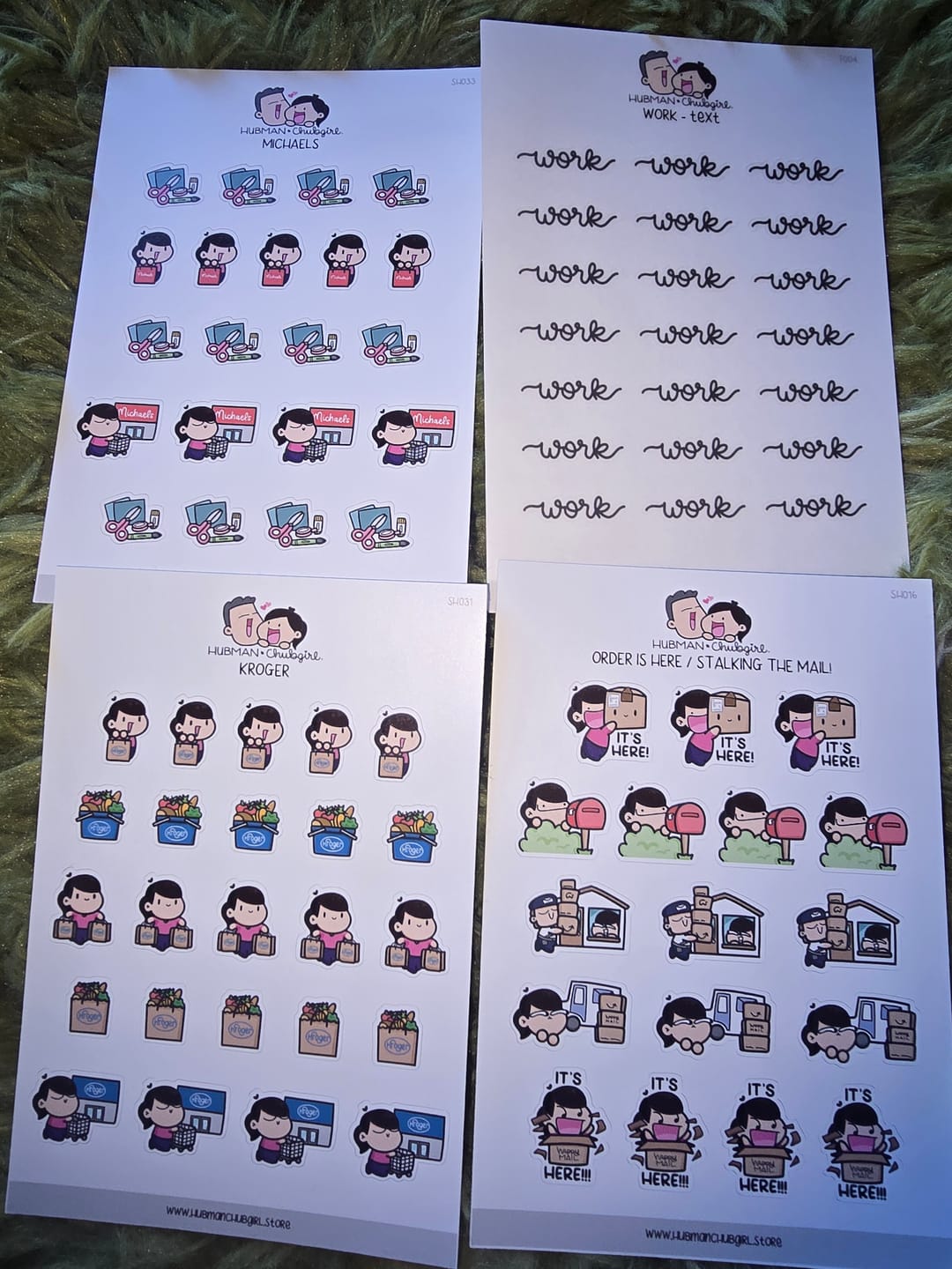 Customer photo review of Arts and Crafts Store Planner Stickers