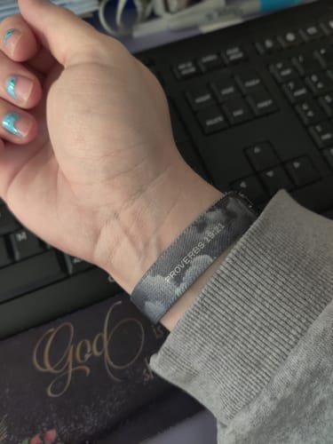 Customer photo review of Proverbs 19:21 Wristband