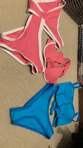 Customer photo review of MYSTERY-BAG 5 Luxury Swimwear Pieces