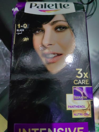 Customer photo review of Palette Intensive Color with Long Lasting Intensity Shade 1-0 Black