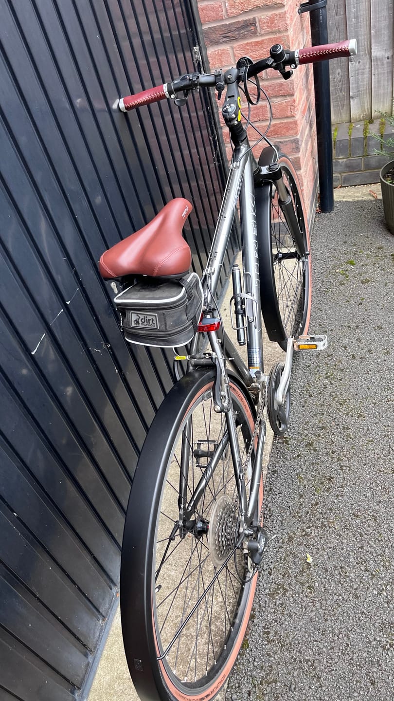 Customer photo review of Temple Ergonomic Leather Grips - Dark Brown