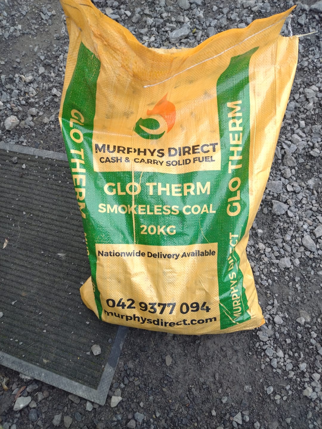 Customer photo review of Glo Therm Smokeless Coal (1 Tonne) 50 x 20kg Bags