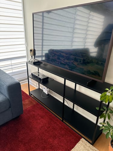 Customer photo review of Estantería baja 140 metal black