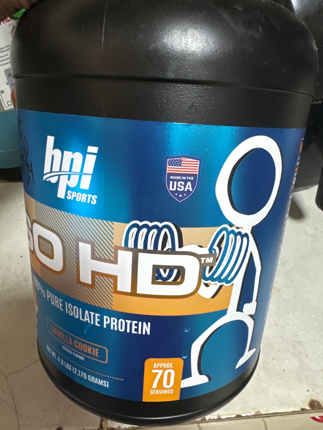 Customer photo review of Bpi Sports Iso HD Proteina Aislada 4.9 Lb