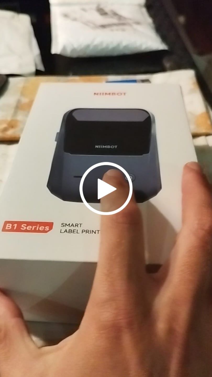 Customer video review of B1 Inkless Thermal Label Printer, Create Professional Labels with Ease