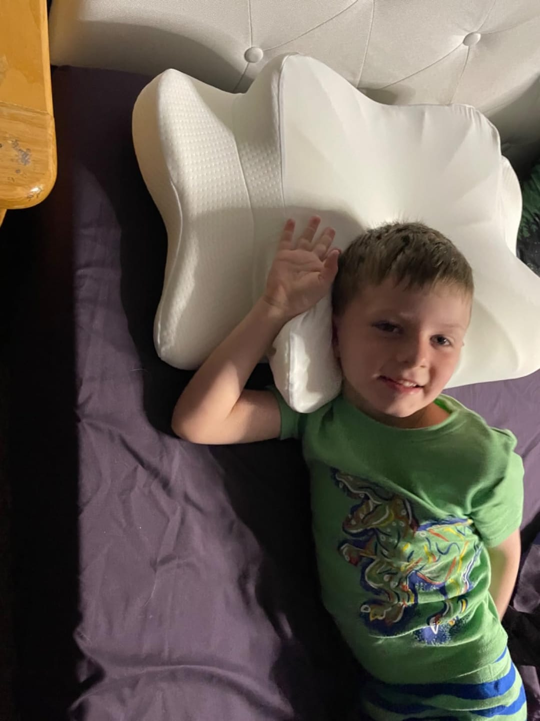 Customer photo review of DreamAlign Ergonomisk nakkepude med memory-skum