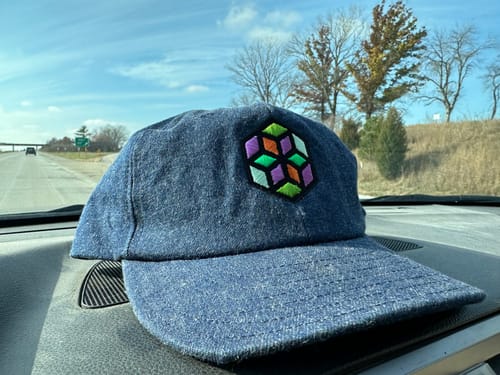 Customer photo review of Stockbridge Sewing Works x Proximity Denim Ball Cap -- 6-Panel