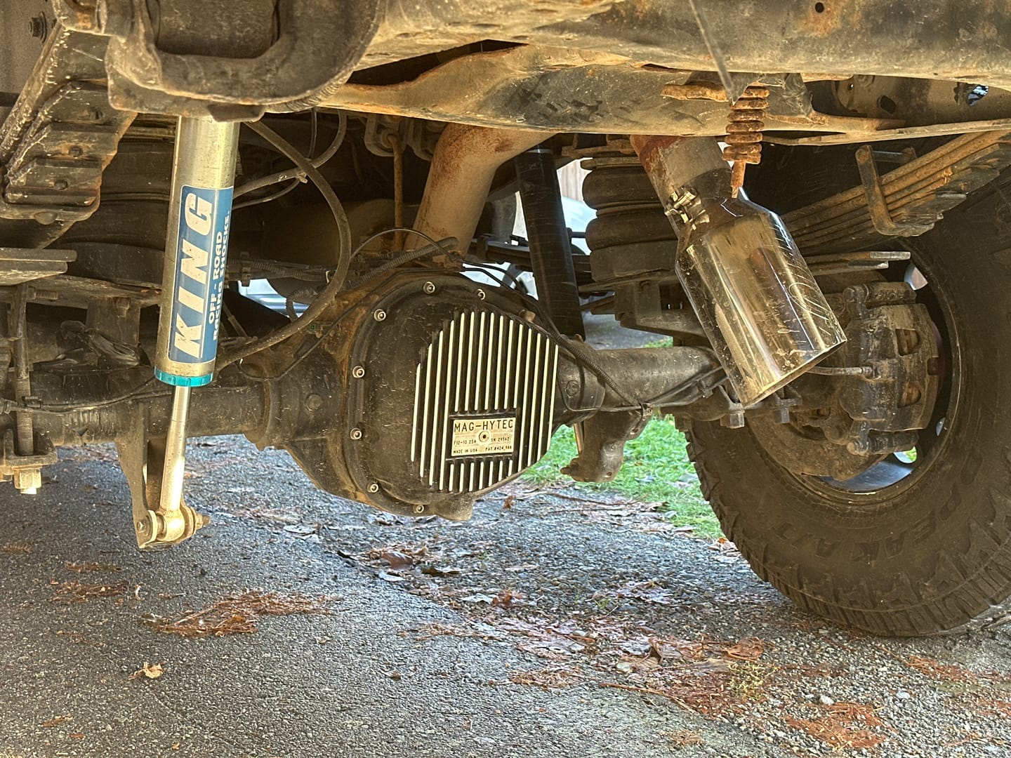 Customer photo review of Universal 4 to 6" Dirty Stainless Exhaust Tip (DDC-EXH-A055)