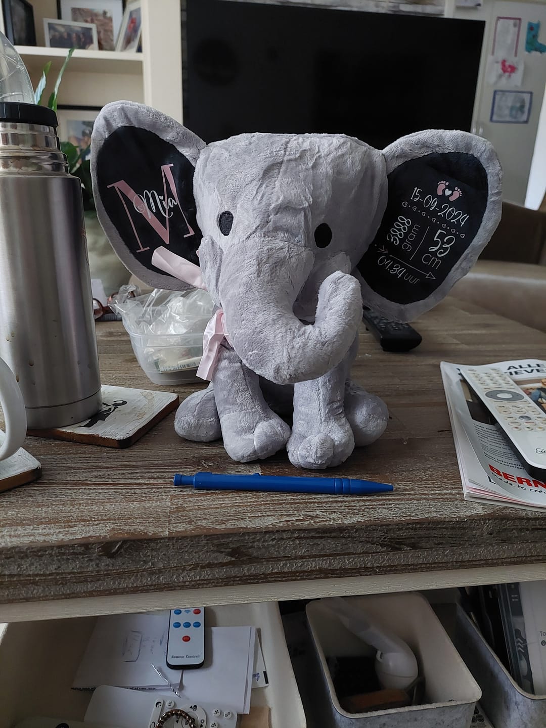 Customer photo review of Knuffelolifant - Baby-Knuffel