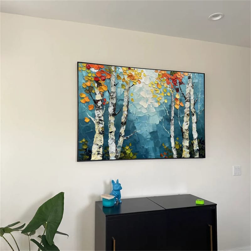 Customer photo review of Tree Textured Painting Canvas #TP014