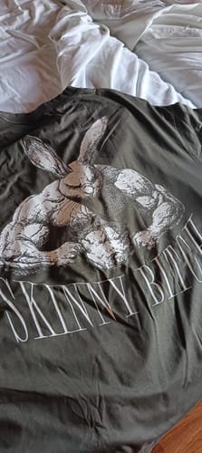 Customer photo review of washed t-shirt (skinny bitch)