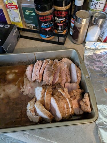 Customer photo review of 7” Butcher / Meat Slicing Stainless Steel Knife