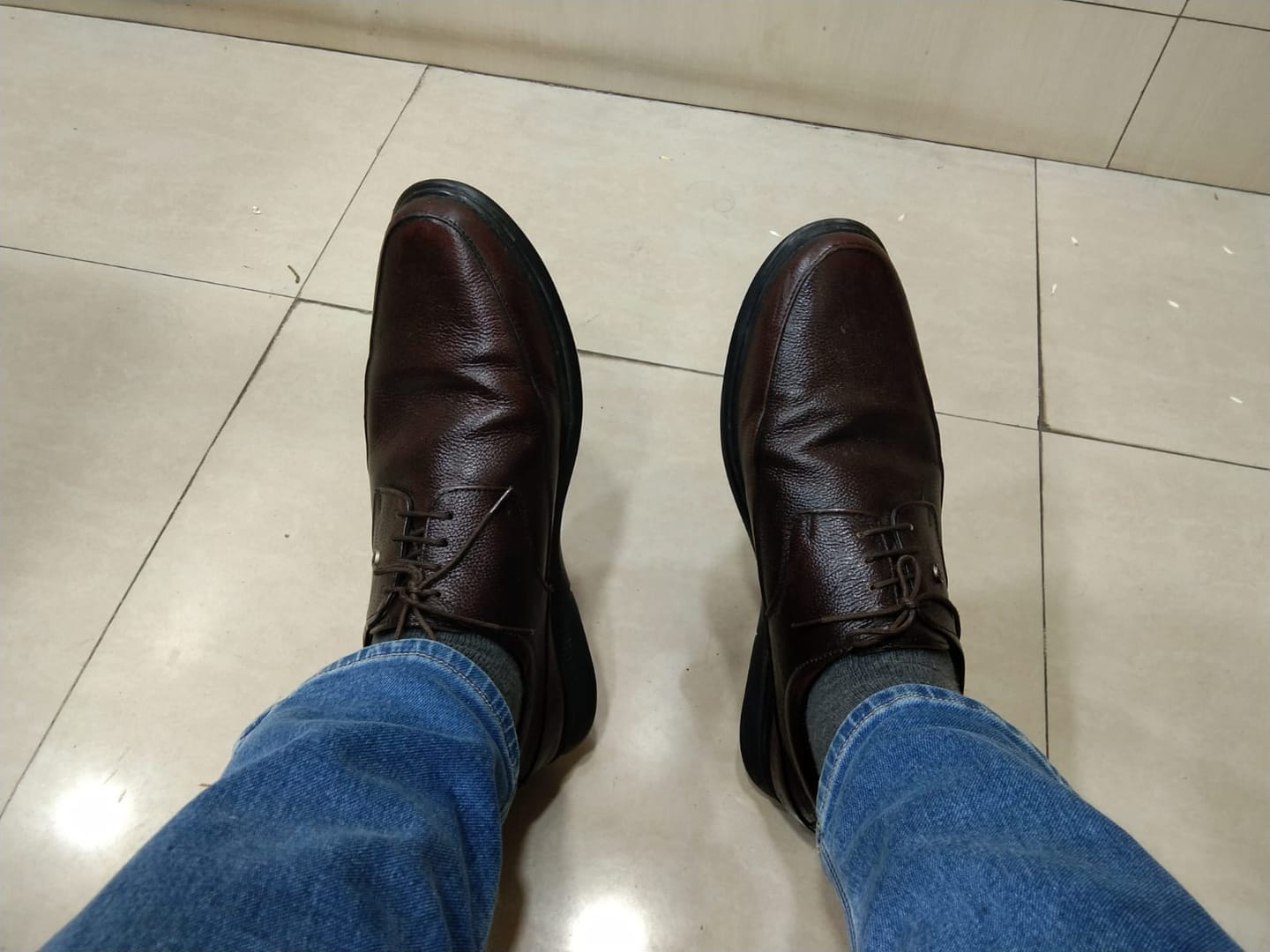 Customer photo review of Bacca Bucci Leather Office Lace-ups Formal Shoes | UK- 06 to 14